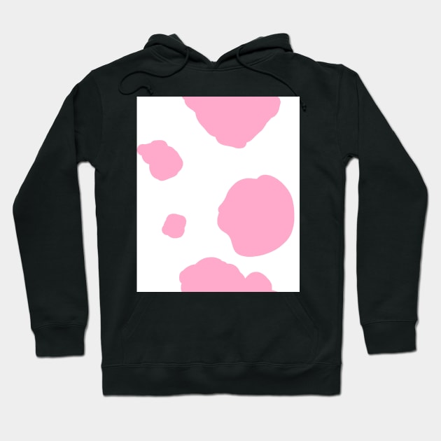 Cow Spots in Pink Hoodie by MacSquiddles